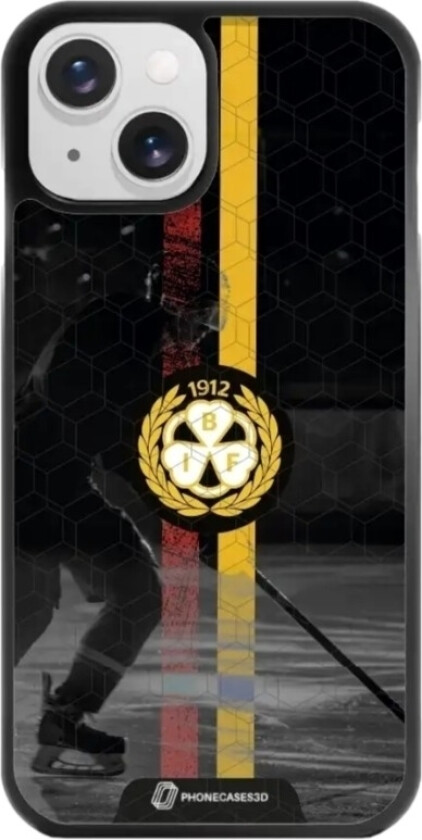 iPhone 15 Brynäs IF 3D mobildeksel, svart