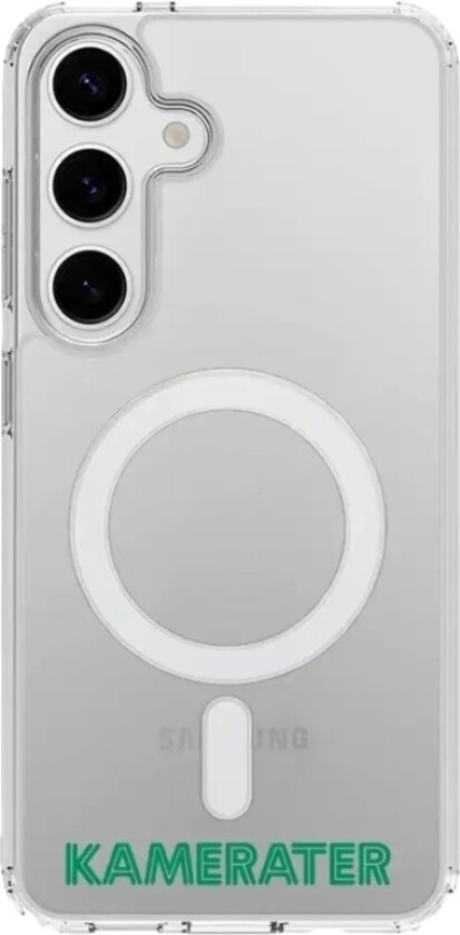 Samsung Galaxy S25 HamKam Clear case (MagSafe) -mobildeksel, hvit