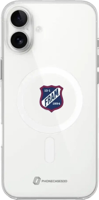 iPhone 16 Plus IF Fram Larvik Clear case -mobildeksel, hvit