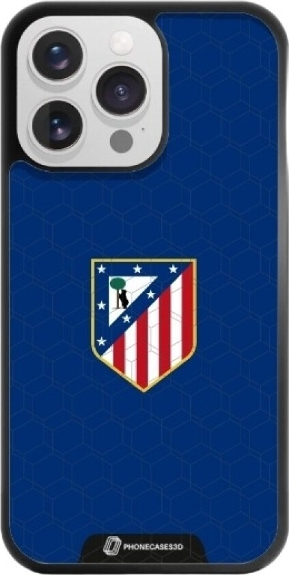 iPhone 13 Pro Atlético de Madrid 3D mobildeksel, svart