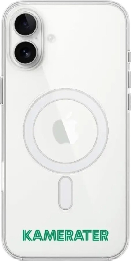 iPhone 16 Plus HamKam Clear case (MagSafe) -mobildeksel, hvit
