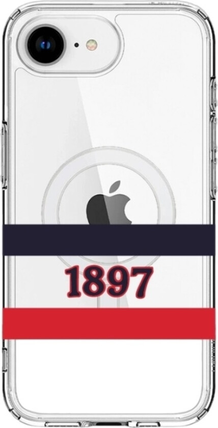 iPhone 16e HIFK Hockey Clear case (MagSafe) -mobildeksel, hvit