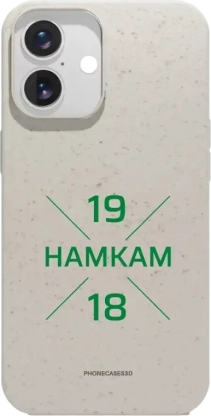 iPhone 16 HamKam komposterbart deksel, hvit