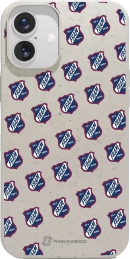 iPhone 16 Plus IF Fram Larvik komposterbart deksel, hvit