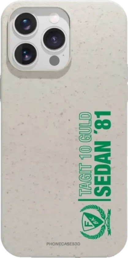 iPhone 16 Pro Max Färjestad BK komposterbart deksel, hvit