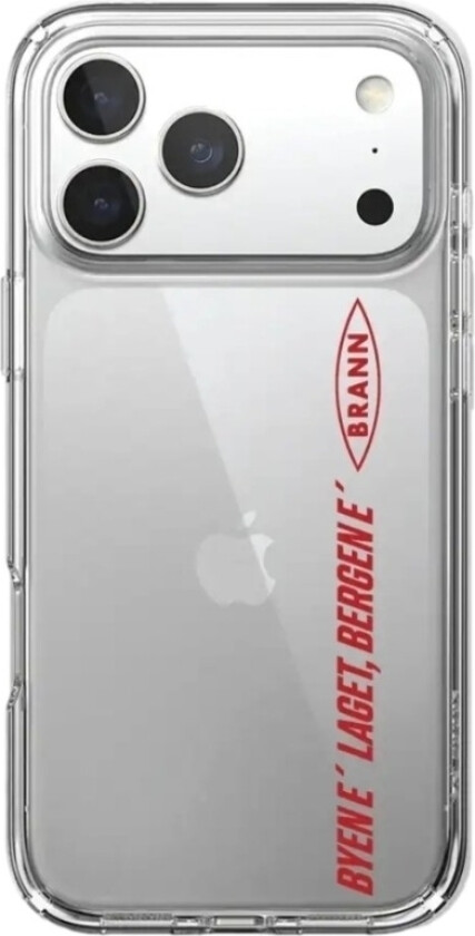 iPhone 17 Pro Brann SK Clear case -mobildeksel, hvit