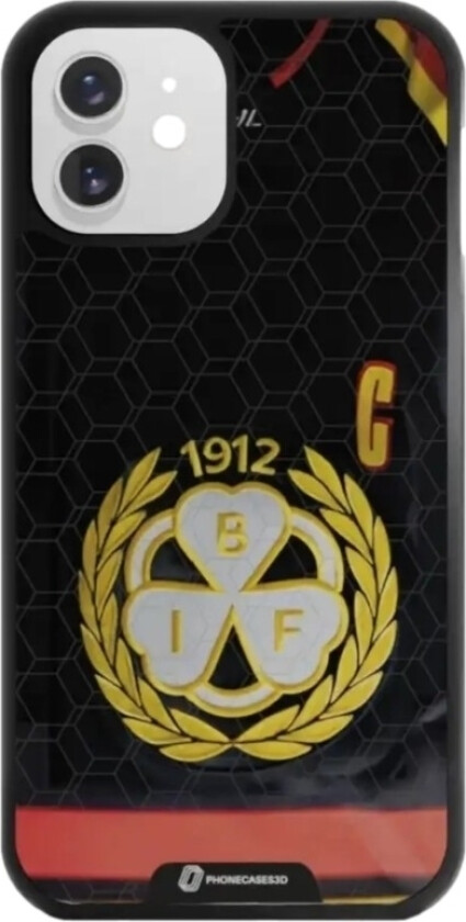 iPhone 12 Brynäs IF 3D mobildeksel, svart