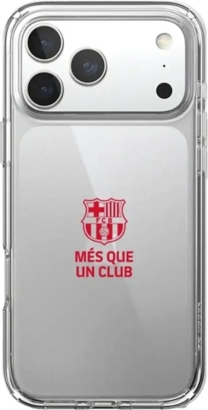 iPhone 17 Pro FC Barcelona Clear case -mobildeksel, svart