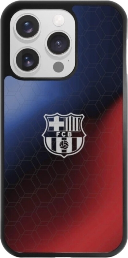 iPhone 16 Pro FC Barcelona 3D mobildeksel, svart