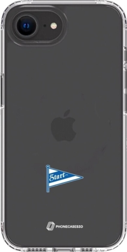 iPhone 16e IK Start Clear case -mobildeksel, svart