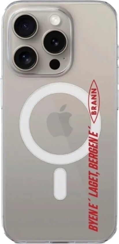 iPhone 15 Pro Brann SK Clear case (MagSafe) -mobildeksel, hvit