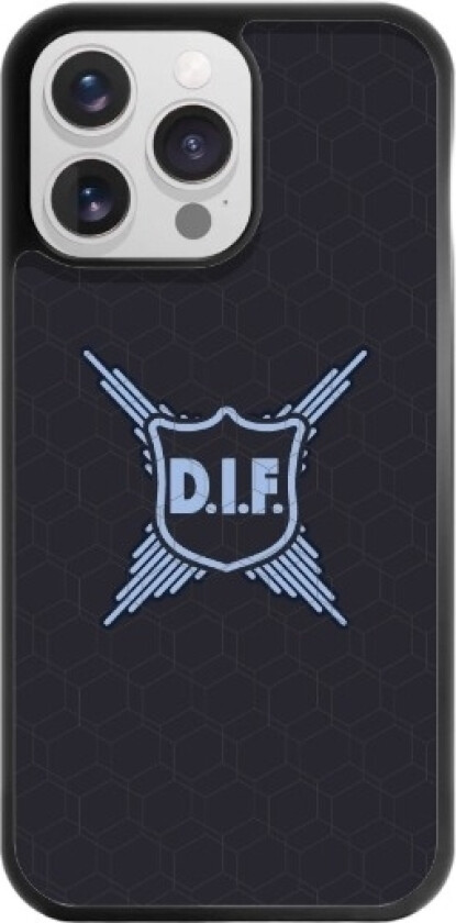 iPhone 16 Pro Max Djurgårdens IF 3D mobildeksel, svart