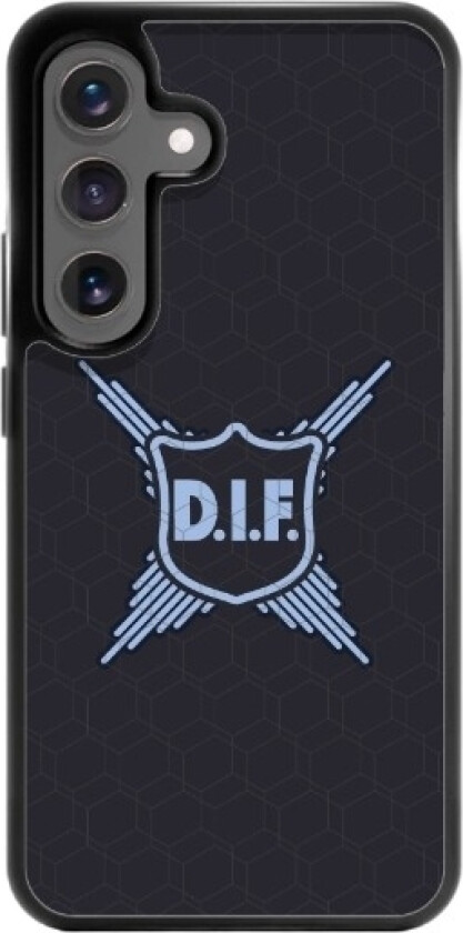 Samsung Galaxy S25 Djurgårdens IF 3D mobildeksel, svart
