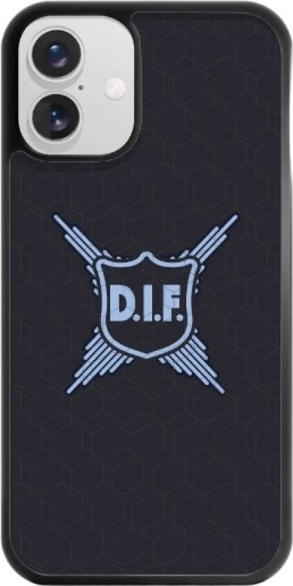 iPhone 16 Plus Djurgårdens IF 3D mobildeksel, svart