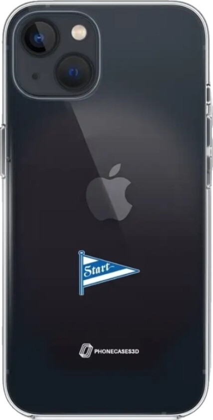 iPhone 13 IK Start Clear case -mobildeksel, svart