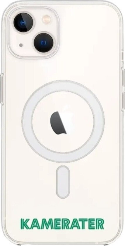 iPhone 14 HamKam Clear case (MagSafe) -mobildeksel, hvit