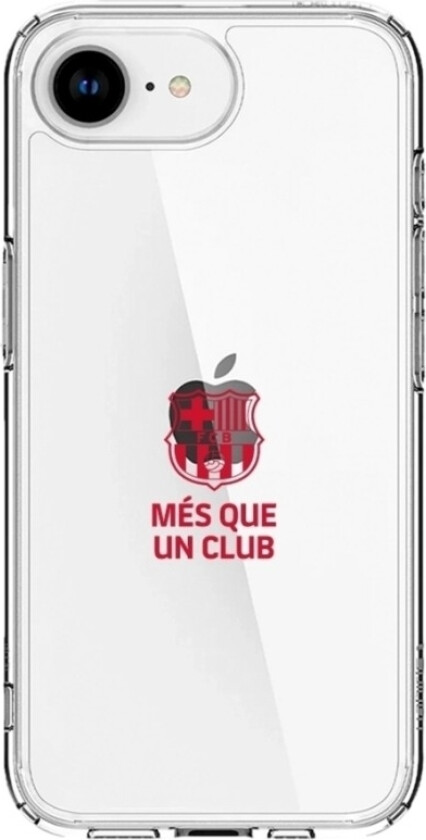 iPhone 16e FC Barcelona Clear case -mobildeksel, svart