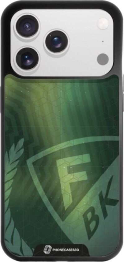 iPhone 17 Pro Färjestad BK 3D mobildeksel, svart