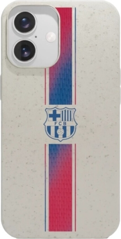 iPhone 16 FC Barcelona komposterbart deksel, hvit
