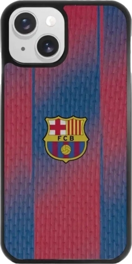 iPhone 15 FC Barcelona 3D mobildeksel, svart