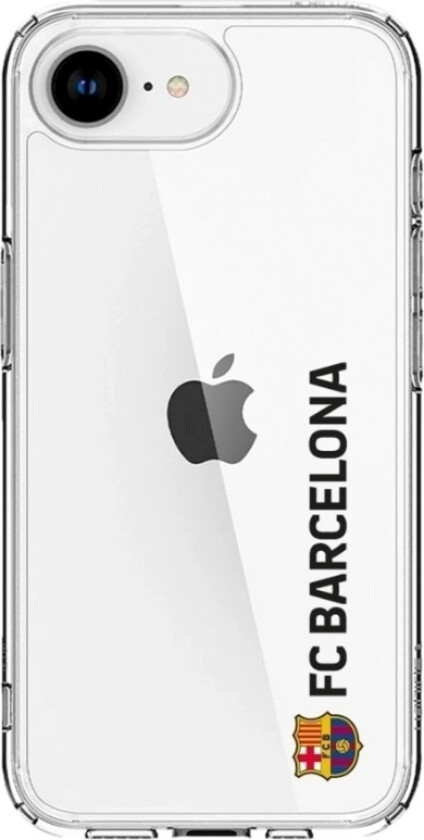 iPhone 16e FC Barcelona Clear case -mobildeksel, hvit
