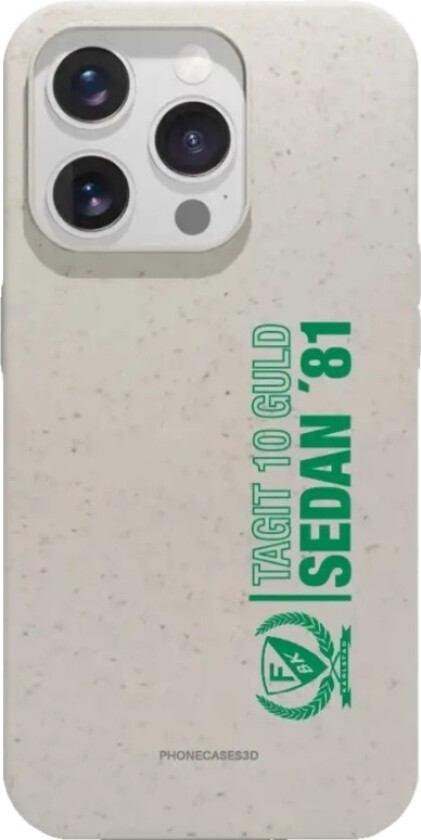 iPhone 16 Pro Färjestad BK komposterbart deksel, hvit