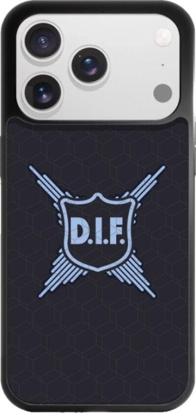 iPhone 17 Pro Djurgårdens IF 3D mobildeksel, svart