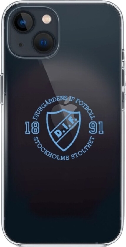 iPhone 13 Djurgårdens IF Clear case -mobildeksel, svart