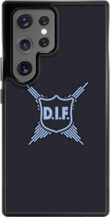 Samsung Galaxy S25+ Djurgårdens IF 3D mobildeksel, svart