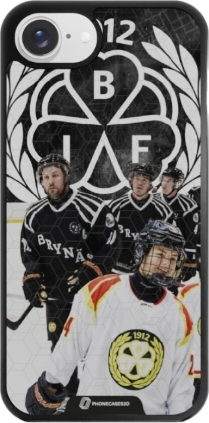 iPhone 16e Brynäs IF 3D mobildeksel, svart