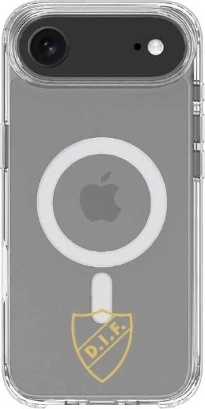 iPhone Air Djurgårdens IF Clear case (MagSafe) -mobildeksel, svart