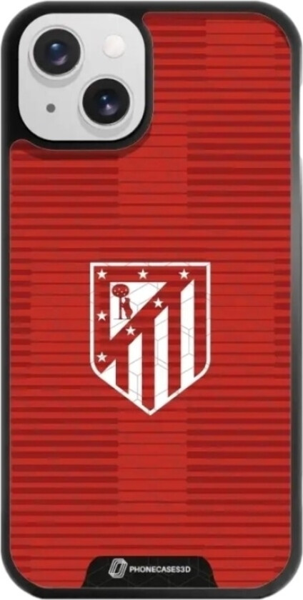 iPhone 13 Atlético de Madrid 3D mobildeksel, svart