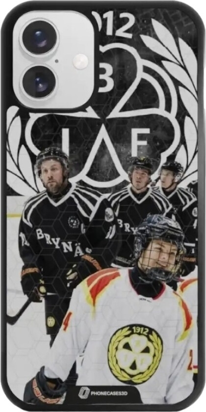 iPhone 16 Plus Brynäs IF 3D mobildeksel, svart