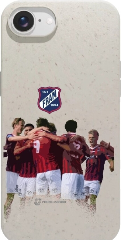 iPhone 16e IF Fram Larvik komposterbart deksel, hvit