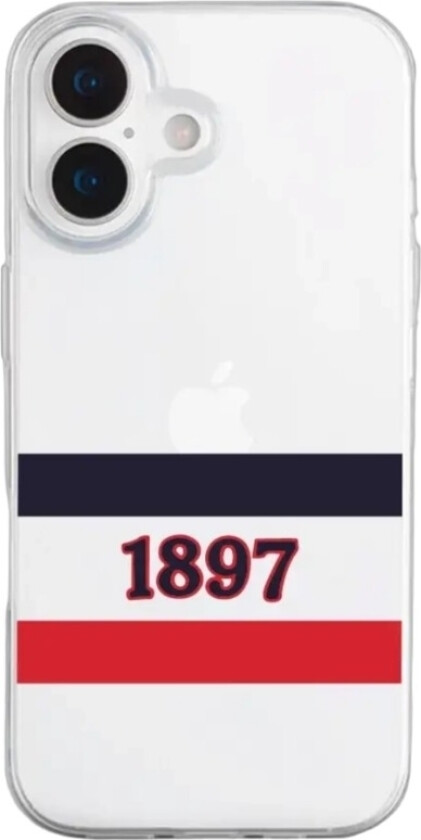 iPhone 17 HIFK Hockey Clear case -mobildeksel, hvit