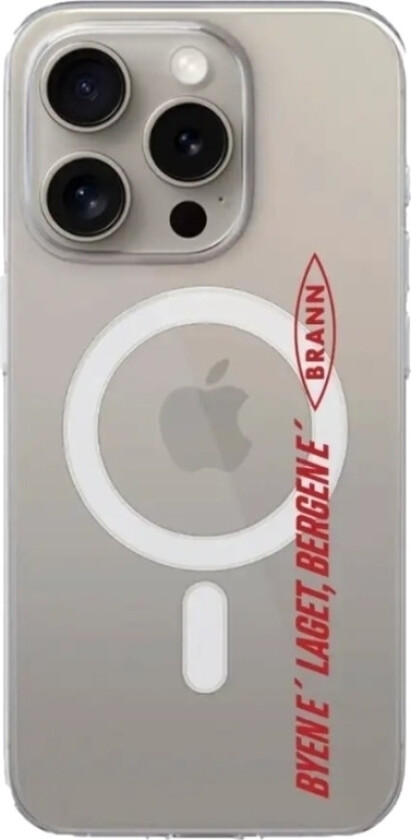 iPhone 16 Pro Max Brann SK Clear case (MagSafe) -mobildeksel, hvit