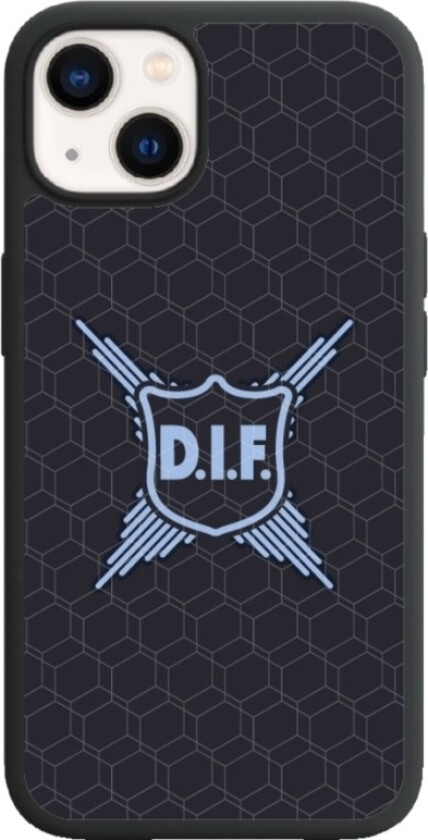 iPhone 13 Djurgårdens IF 3D mobildeksel, svart