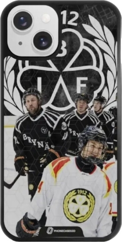 iPhone 13 Brynäs IF 3D mobildeksel, svart