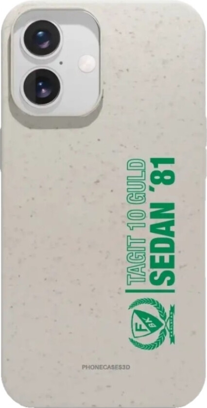 iPhone 16 Färjestad BK komposterbart deksel, hvit