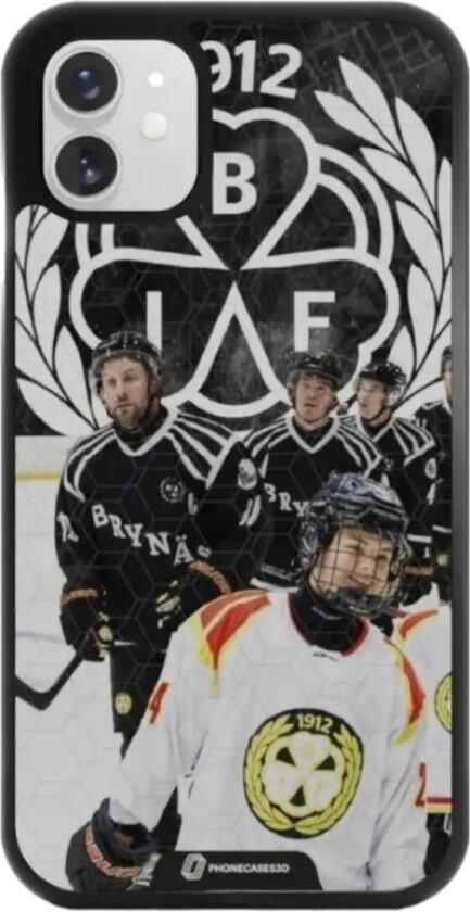 iPhone 11 Brynäs IF 3D mobildeksel, svart