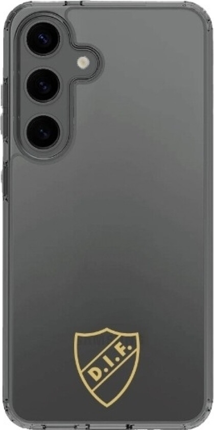 Samsung Galaxy S25 Djurgårdens IF Clear case -mobildeksel, svart