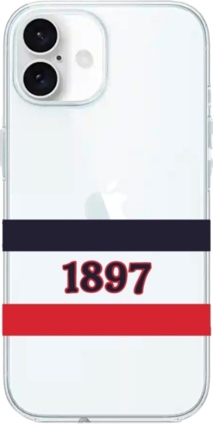 iPhone 16 HIFK Hockey Clear case -mobildeksel, hvit