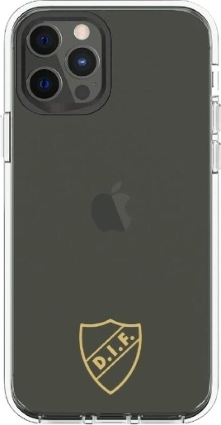 iPhone 12 Djurgårdens IF Clear case -mobildeksel, svart