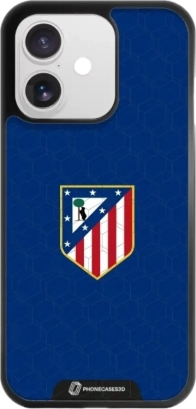 iPhone 17 Atlético de Madrid 3D mobildeksel, svart