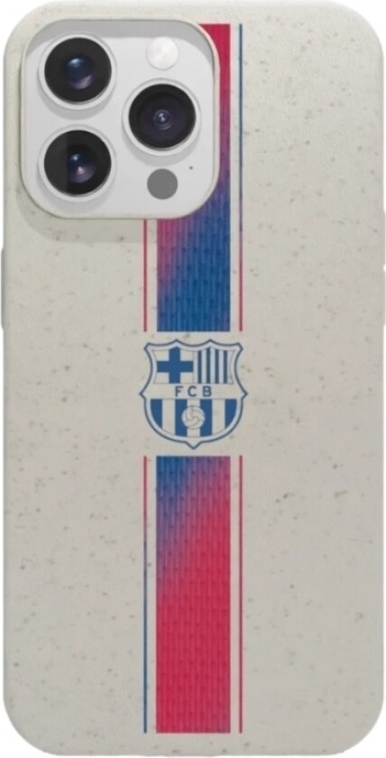iPhone 13 Pro FC Barcelona komposterbart deksel, hvit