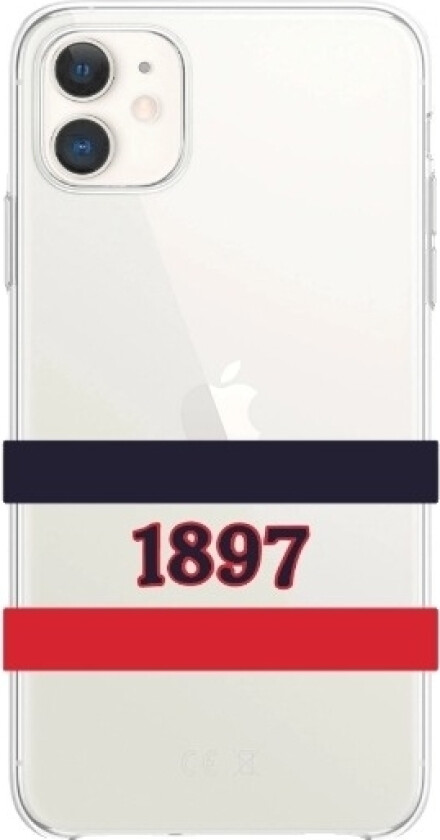 iPhone 11 HIFK Hockey Clear case -mobildeksel, hvit