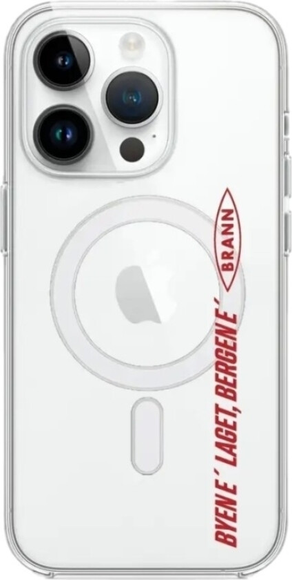 iPhone 14 Pro Brann SK Clear case (MagSafe) -mobildeksel, hvit