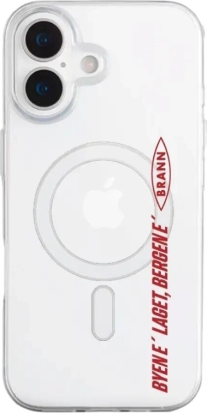 iPhone 17 Brann SK Clear case (MagSafe) -mobildeksel, hvit