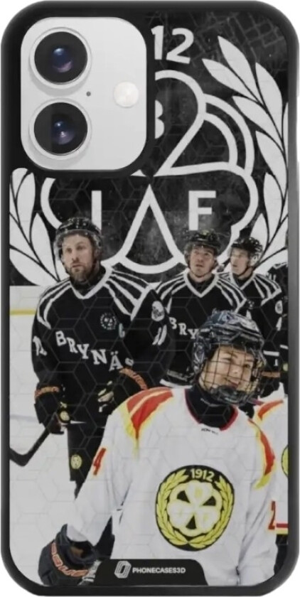 iPhone 16 Brynäs IF 3D mobildeksel, svart