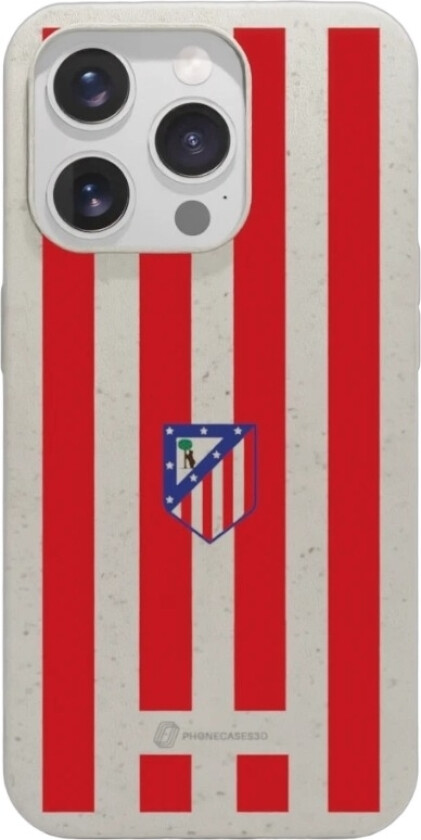 iPhone 15 Pro Atlético de Madrid komposterbart deksel, hvit